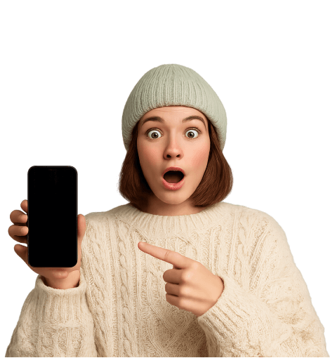 Girl with a smartphone