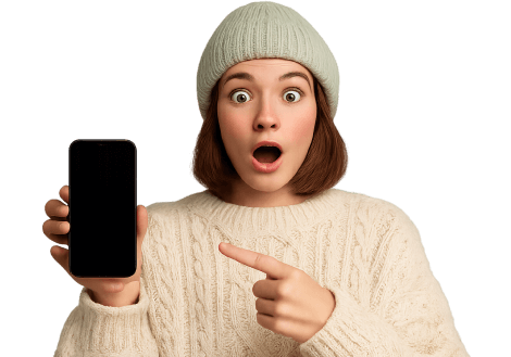 Girl with a smartphone