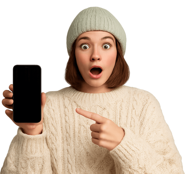 Girl with a smartphone