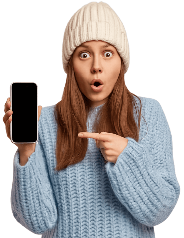 Girl with a smartphone